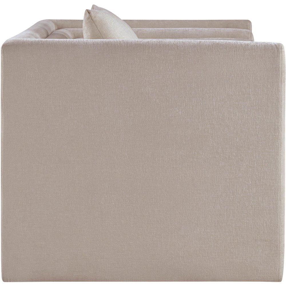 Everett Beige Chenille Fabric Chair. Picture 3