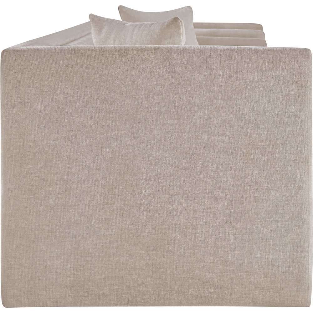 Everett Beige Chenille Fabric Sofa. Picture 3