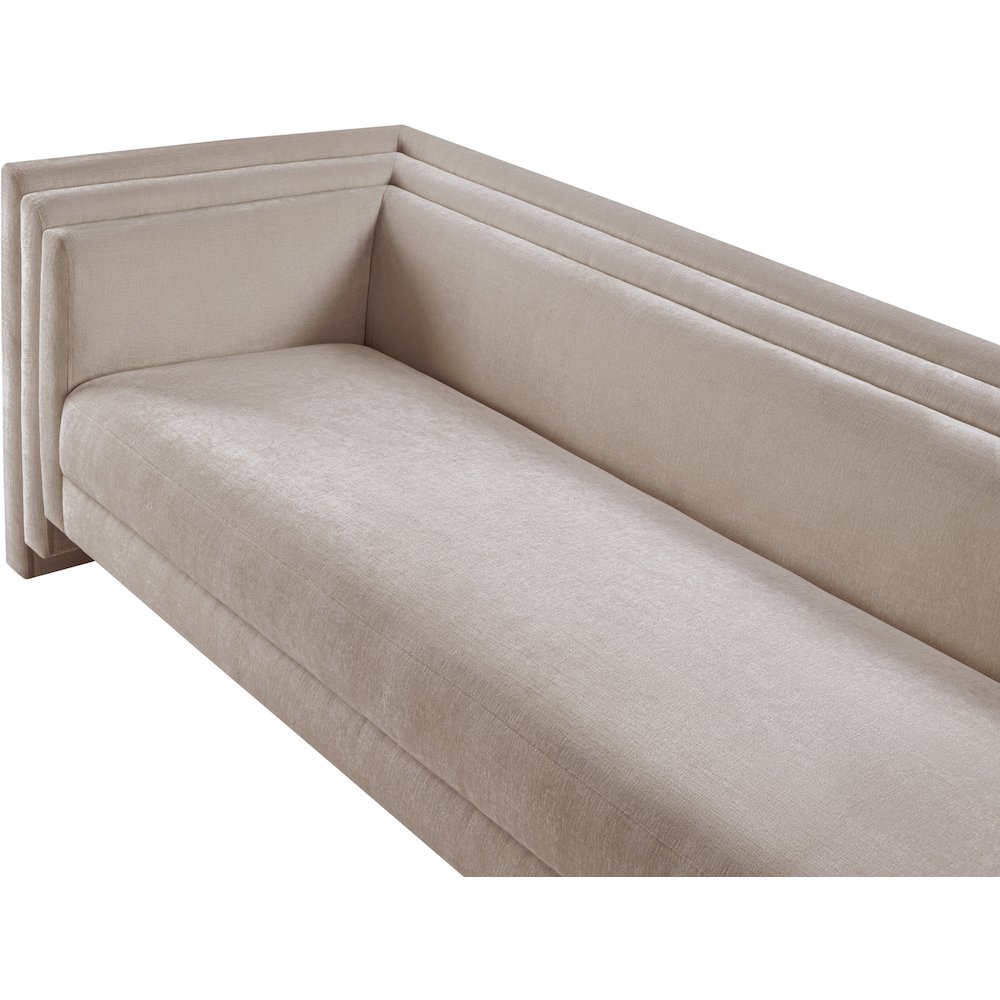 Everett Beige Chenille Fabric Sofa. Picture 7