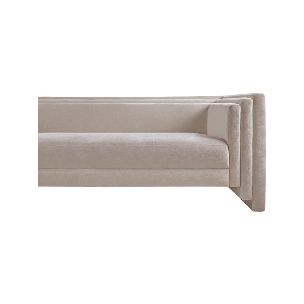 Everett Beige Chenille Fabric Sofa. Picture 8