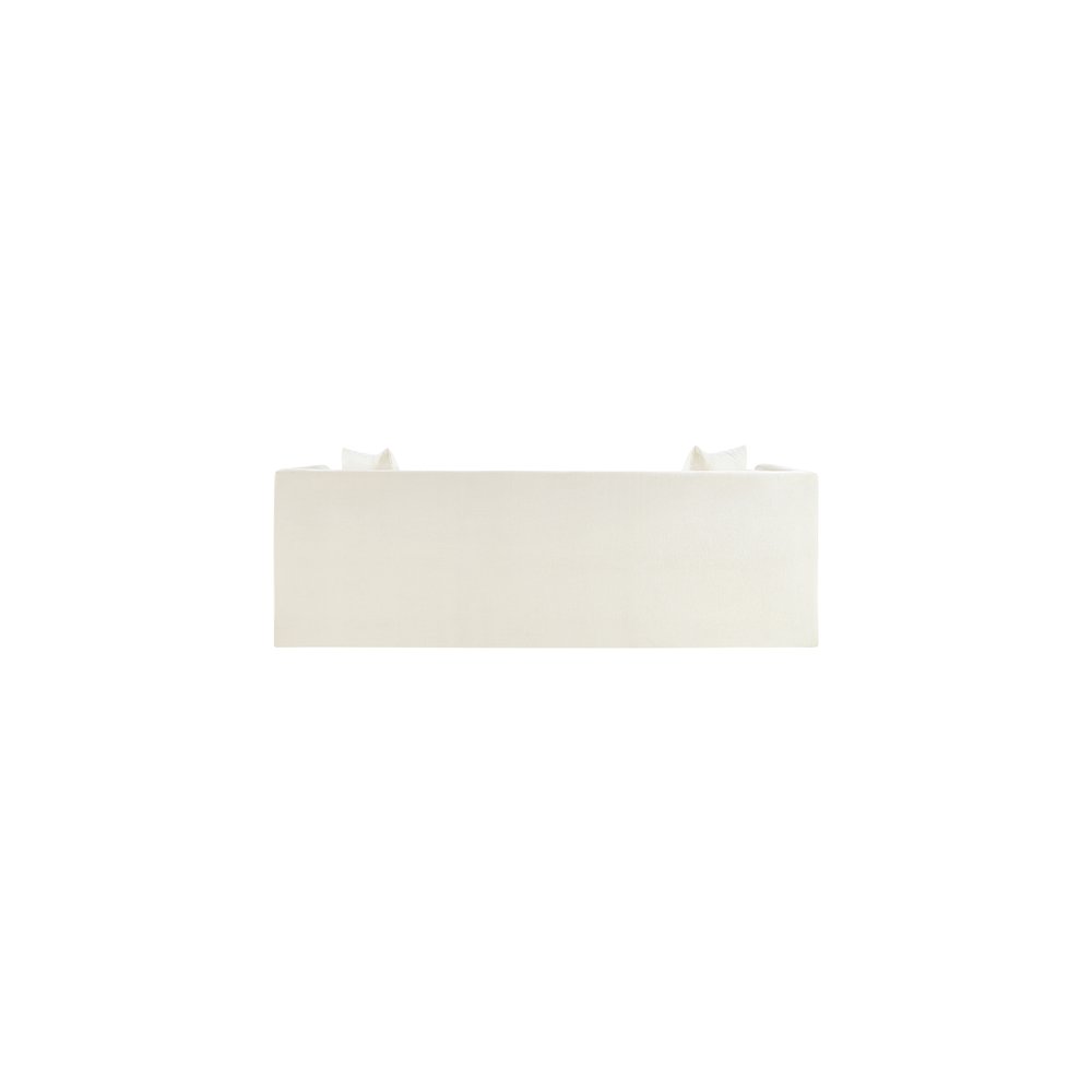 Everett Cream Chenille Fabric Sofa. Picture 4