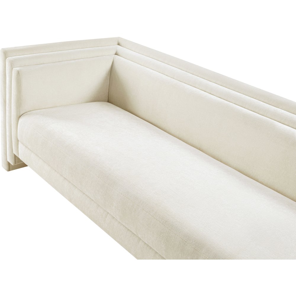 Everett Cream Chenille Fabric Sofa. Picture 7