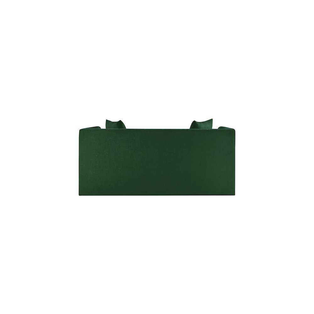 Everett Green Chenille Fabric Loveseat. Picture 4