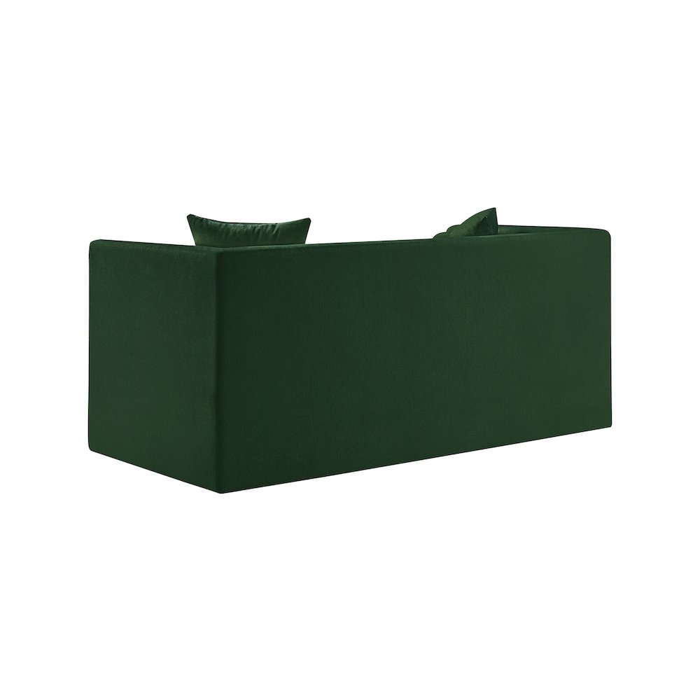 Everett Green Chenille Fabric Loveseat. Picture 6