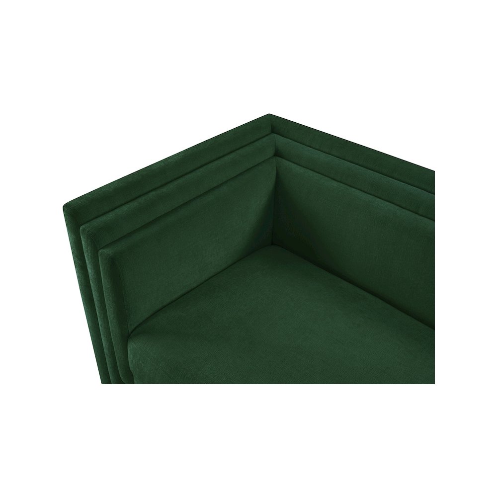 Everett Green Chenille Fabric Loveseat. Picture 7