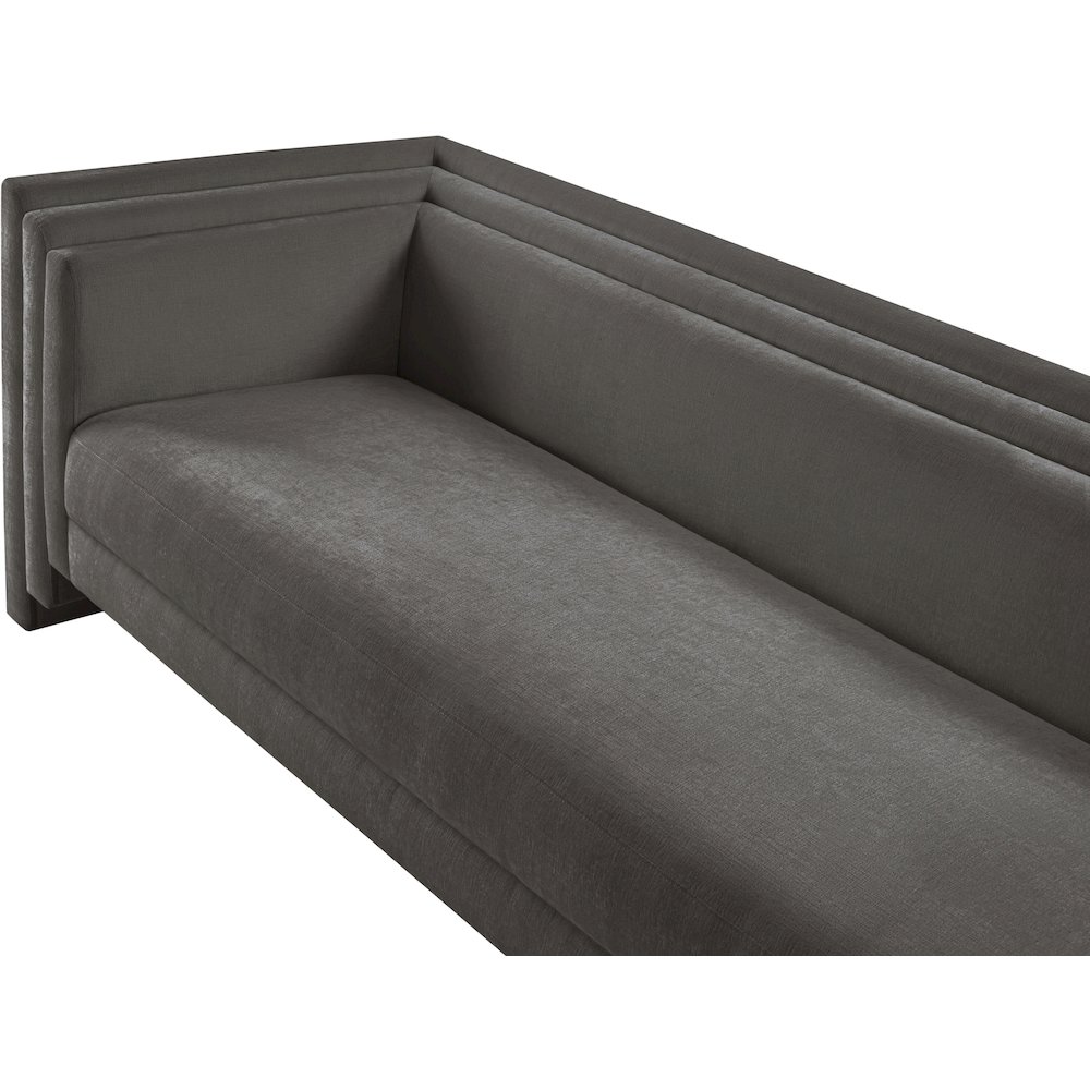 Everett Grey Chenille Fabric Sofa. Picture 7