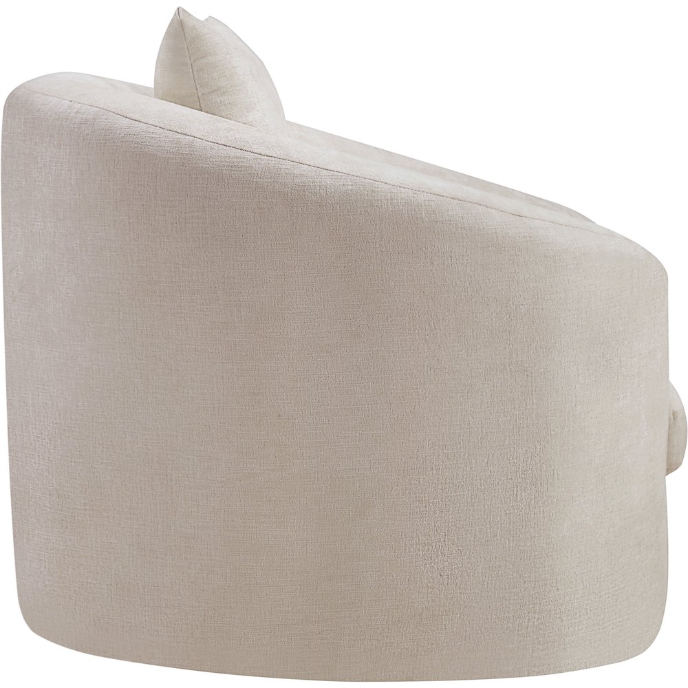 Penelope Beige Chenille Fabric Chair. Picture 3