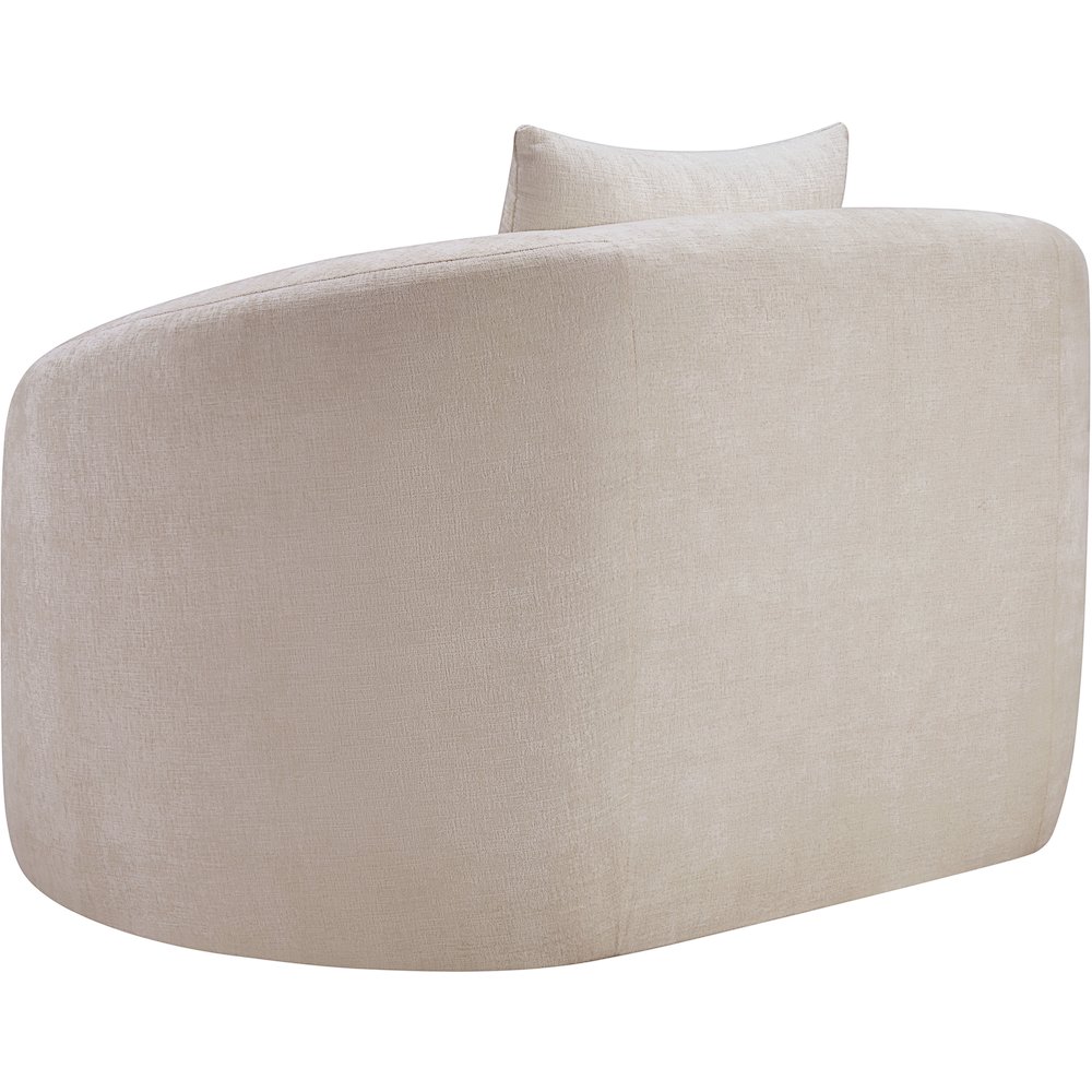 Penelope Beige Chenille Fabric Chair. Picture 6