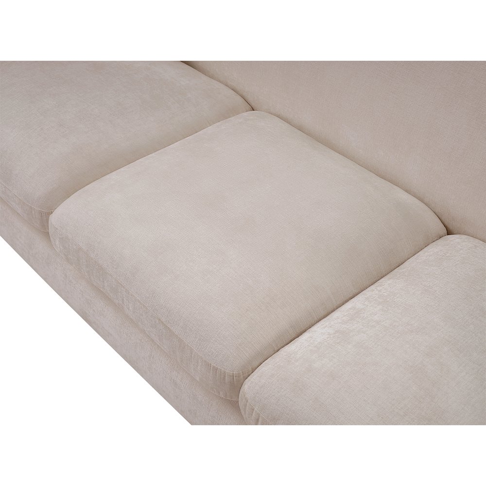 Penelope Beige Chenille Fabric Sofa. Picture 9