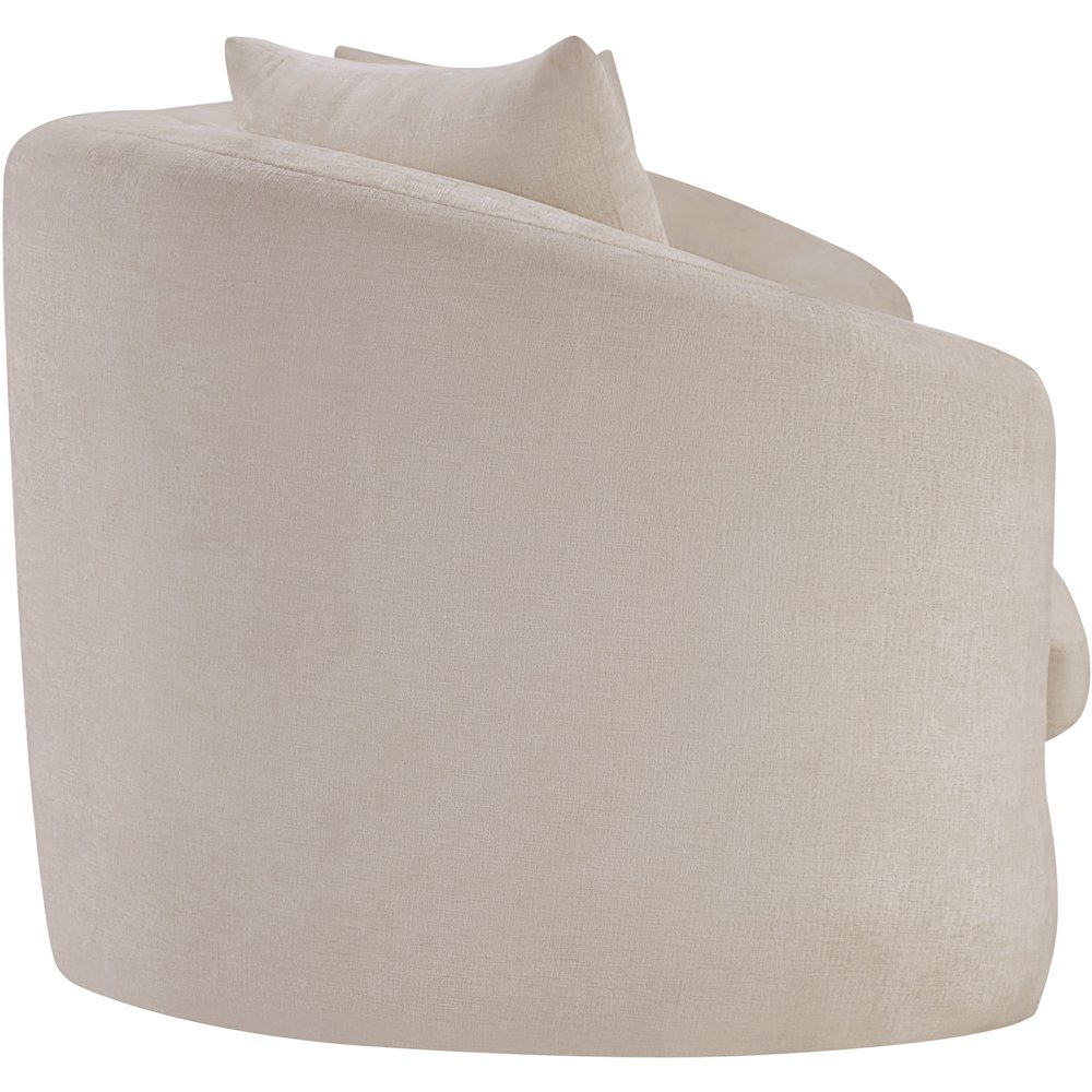 Penelope Beige Chenille Fabric Sofa. Picture 3