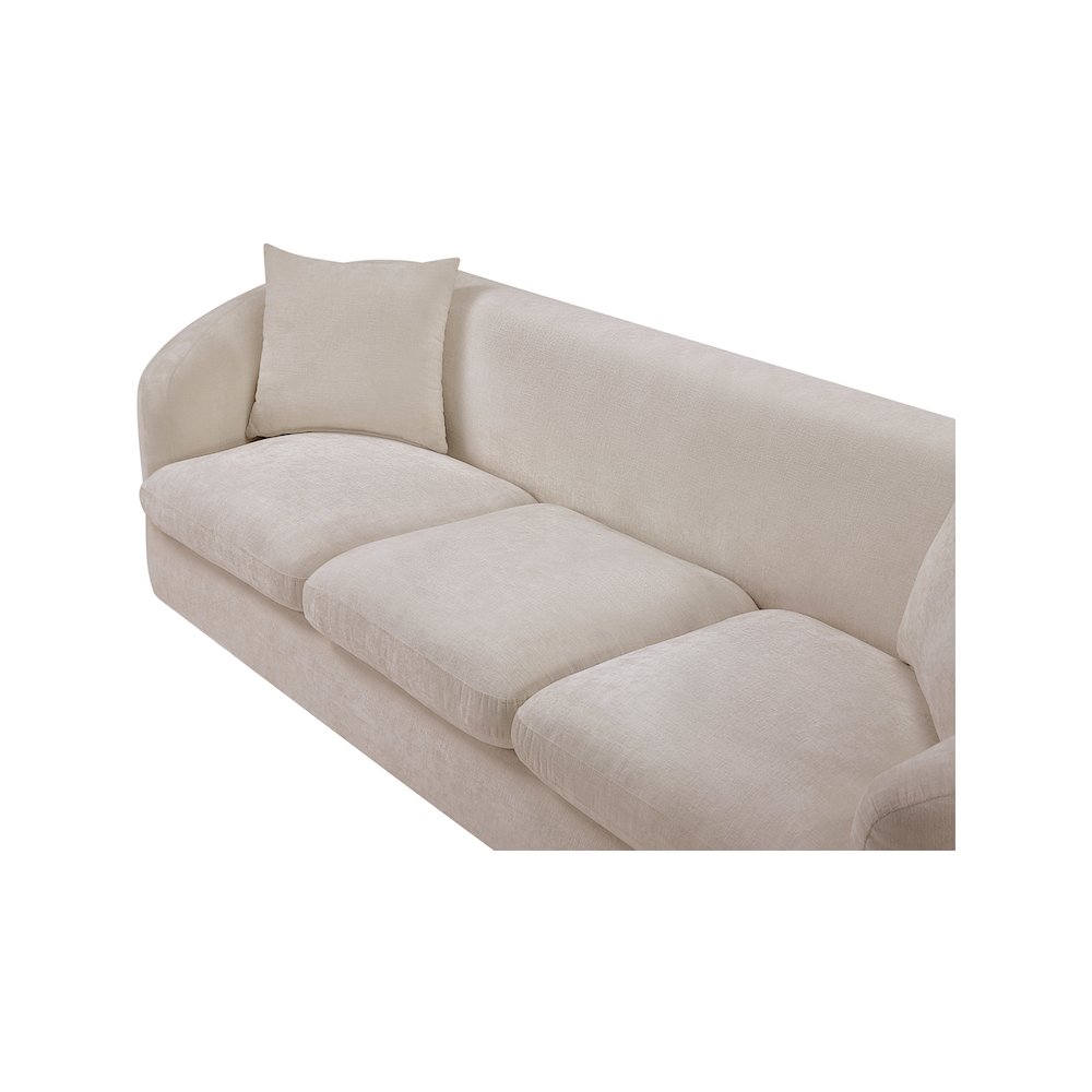 Penelope Beige Chenille Fabric Sofa. Picture 7