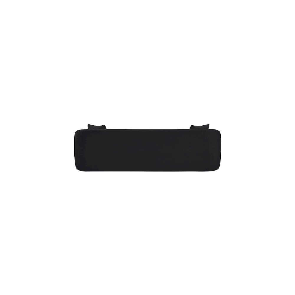 Penelope Black Chenille Fabric Sofa. Picture 4