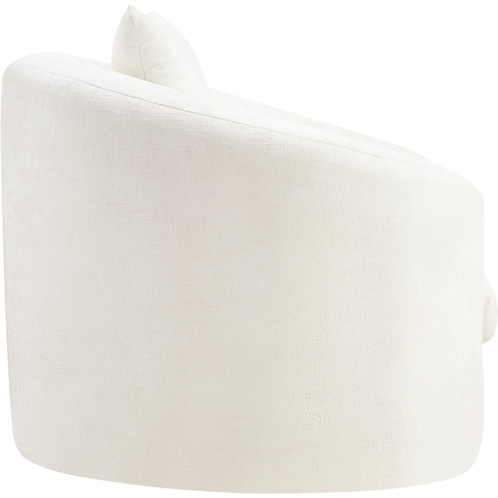 Penelope Cream Chenille Fabric Chair. Picture 3