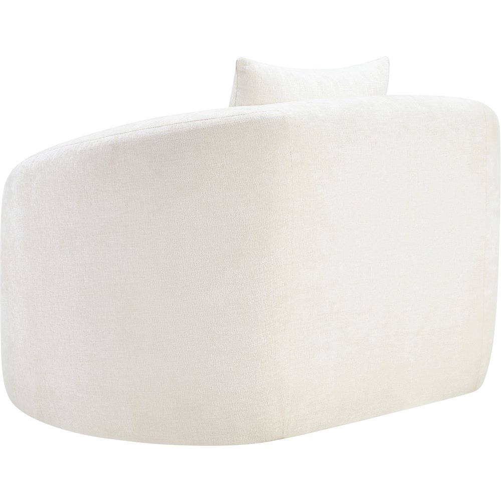 Penelope Cream Chenille Fabric Chair. Picture 6