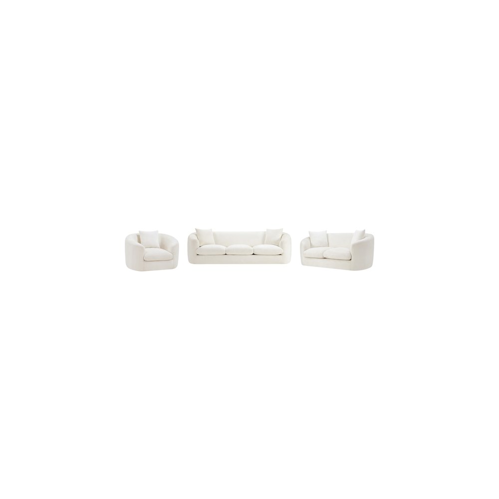 Penelope Cream Chenille Fabric Chair. Picture 8