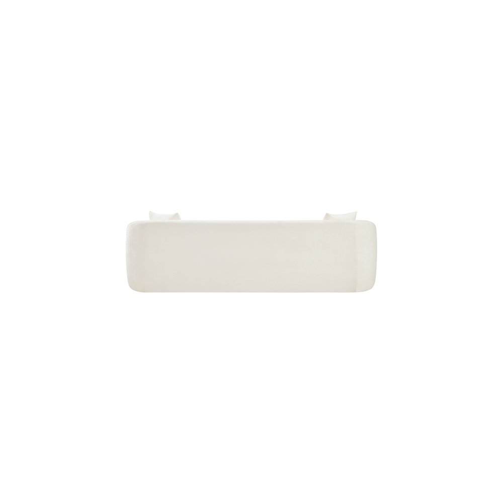 Penelope Cream Chenille Fabric Sofa. Picture 4