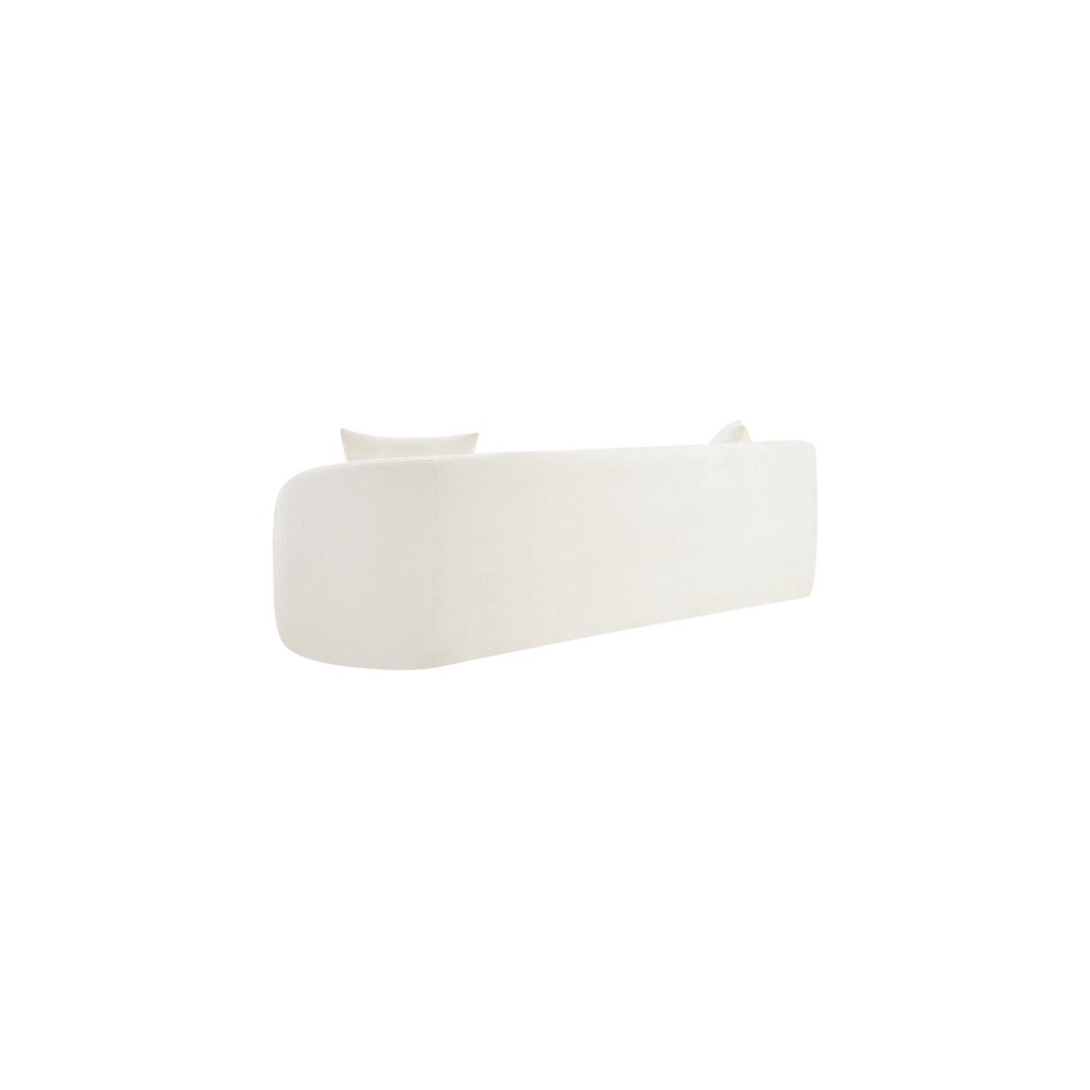 Penelope Cream Chenille Fabric Sofa. Picture 6