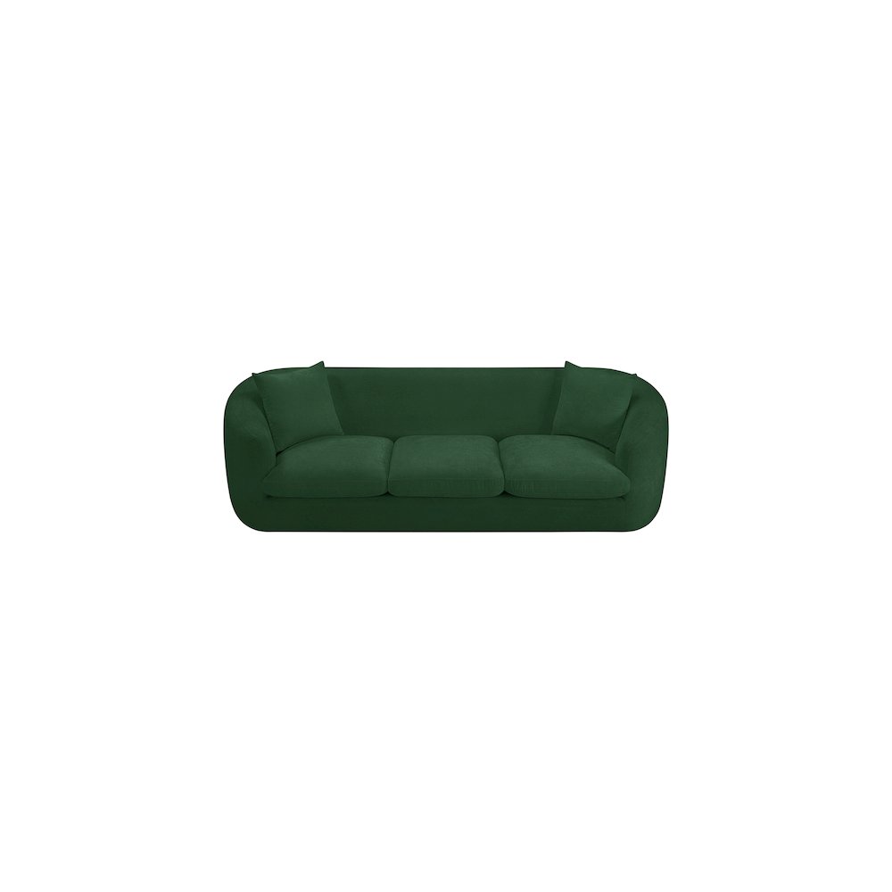Penelope Green Chenille Fabric Sofa. Picture 5