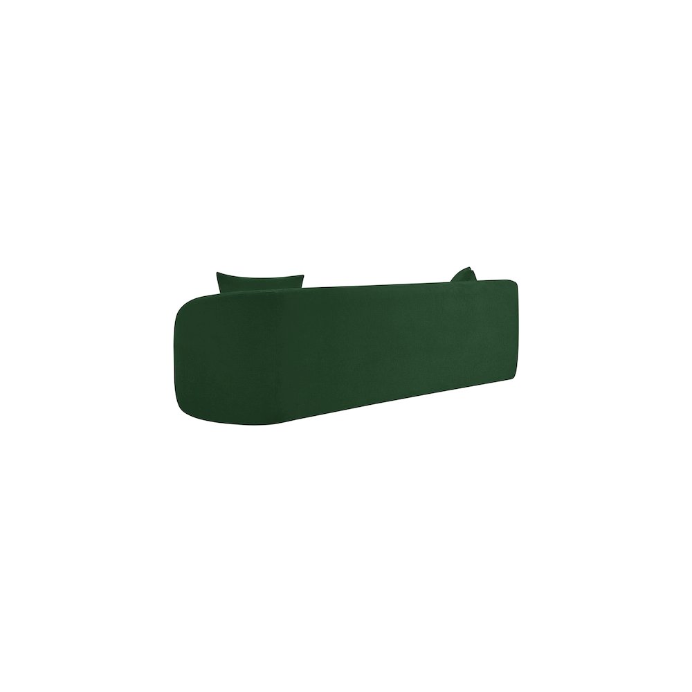 Penelope Green Chenille Fabric Sofa. Picture 6