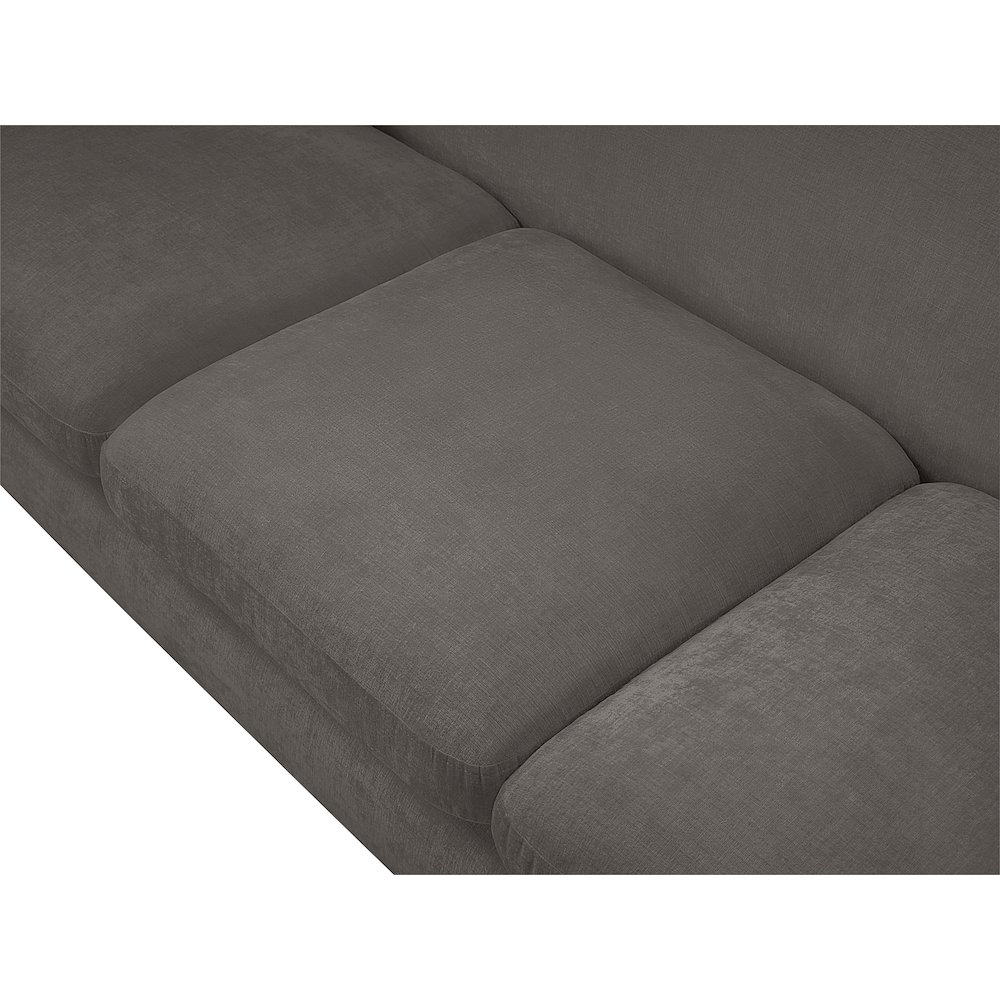 Penelope Grey Chenille Fabric Sofa. Picture 9