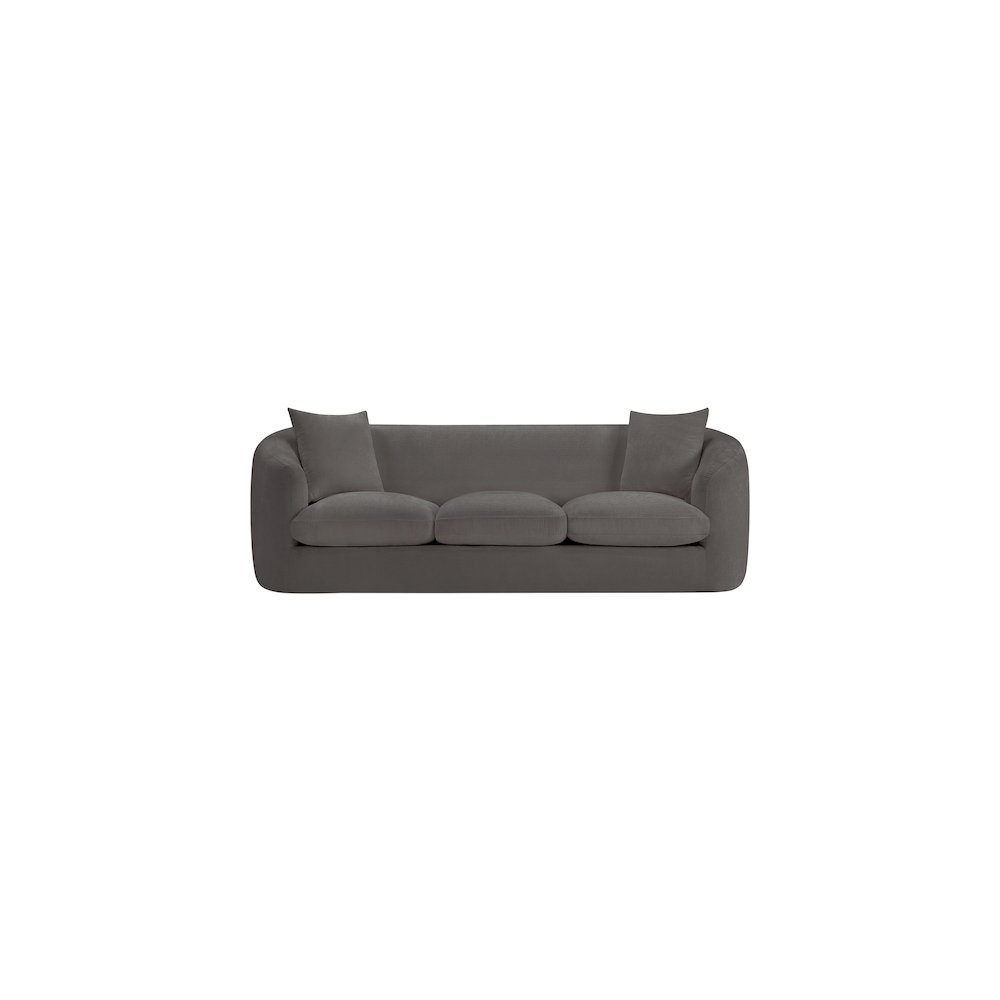 Penelope Grey Chenille Fabric Sofa. Picture 2