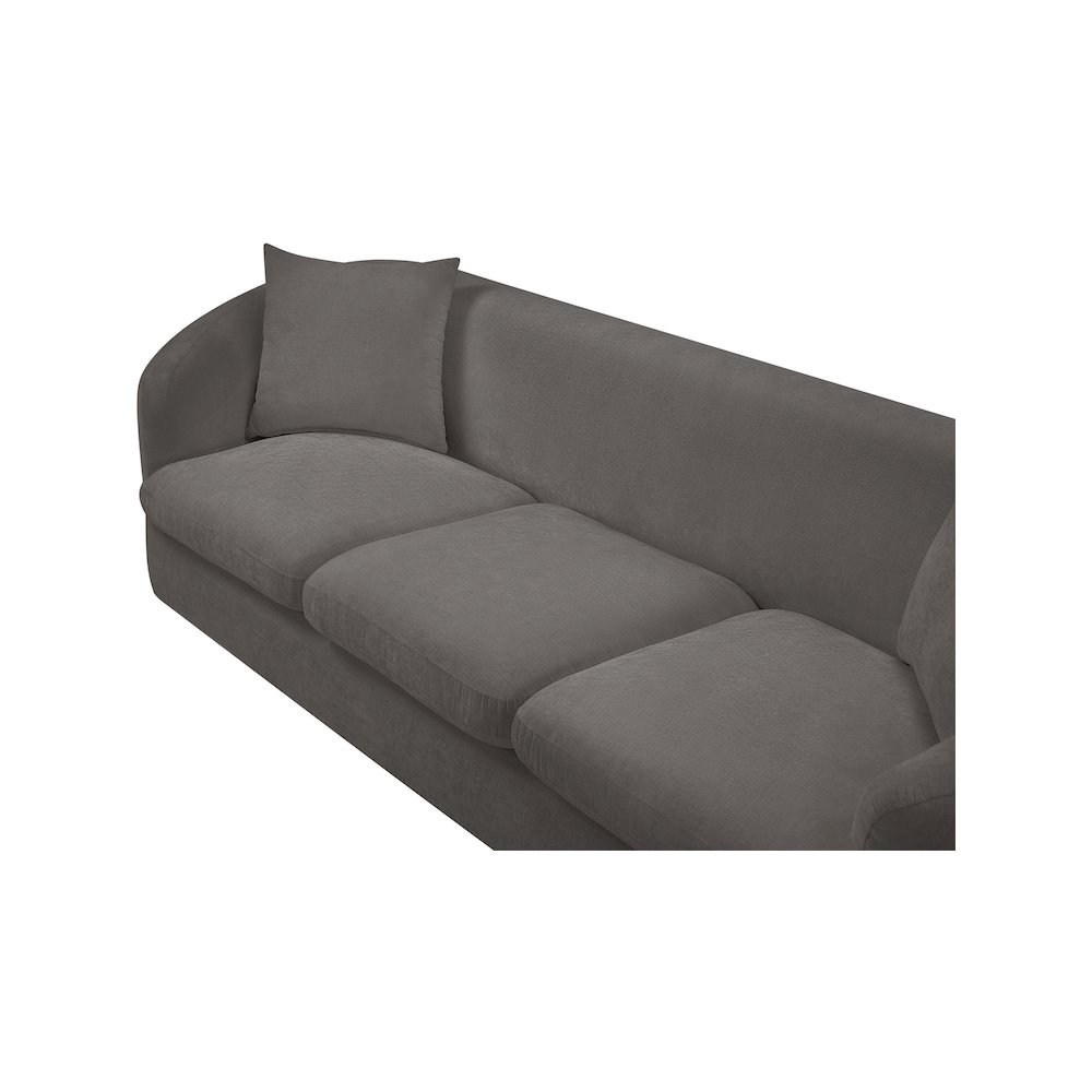 Penelope Grey Chenille Fabric Sofa. Picture 7