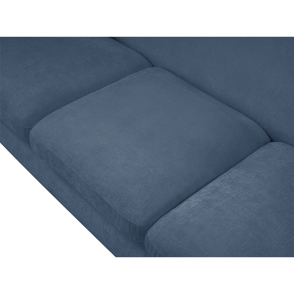Penelope Light Blue Chenille Fabric Sofa. Picture 9