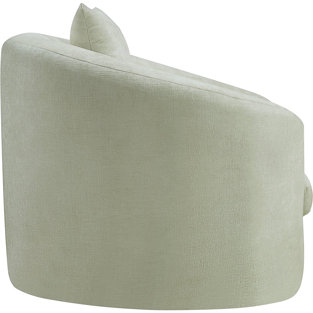 Penelope Mint Chenille Fabric Chair. Picture 3
