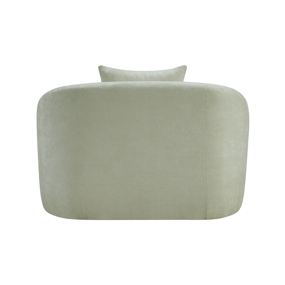 Penelope Mint Chenille Fabric Chair. Picture 4