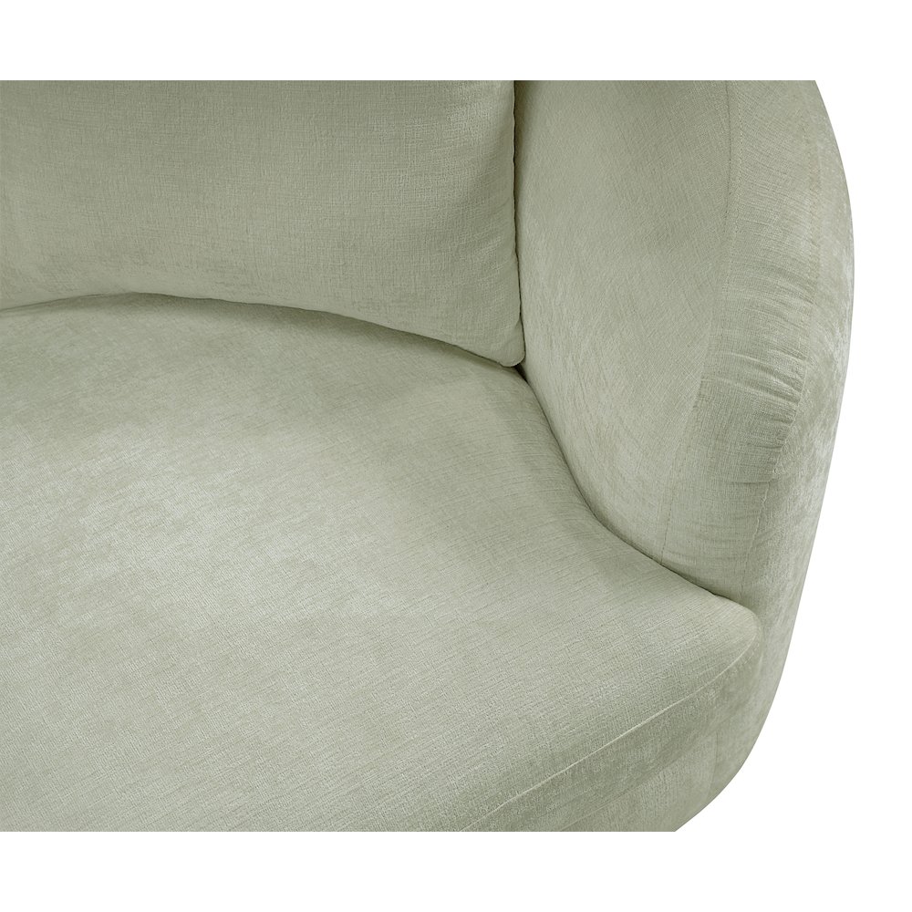 Penelope Mint Chenille Fabric Chair. Picture 7