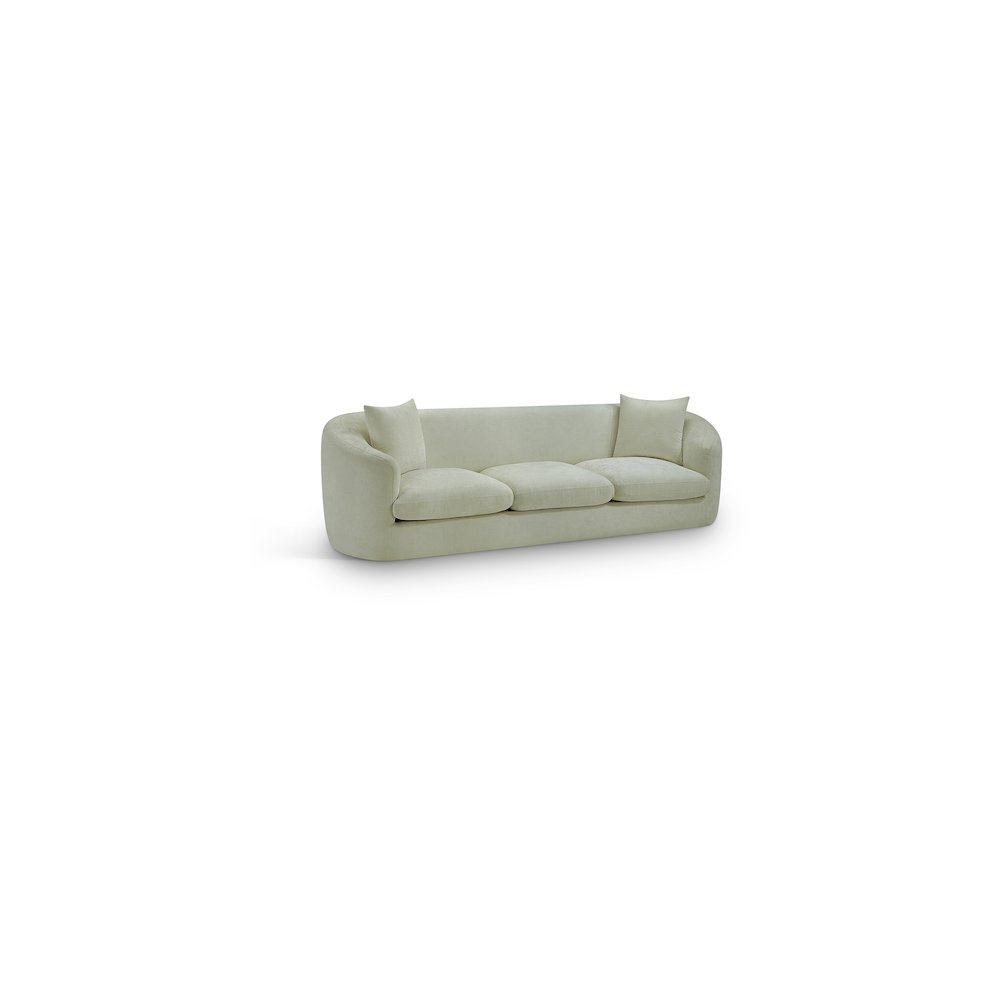 Penelope Mint Chenille Fabric Sofa. Picture 1