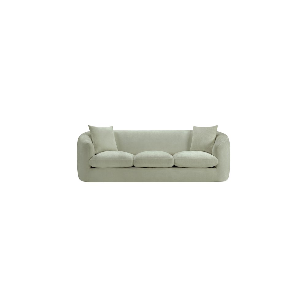 Penelope Mint Chenille Fabric Sofa. Picture 2