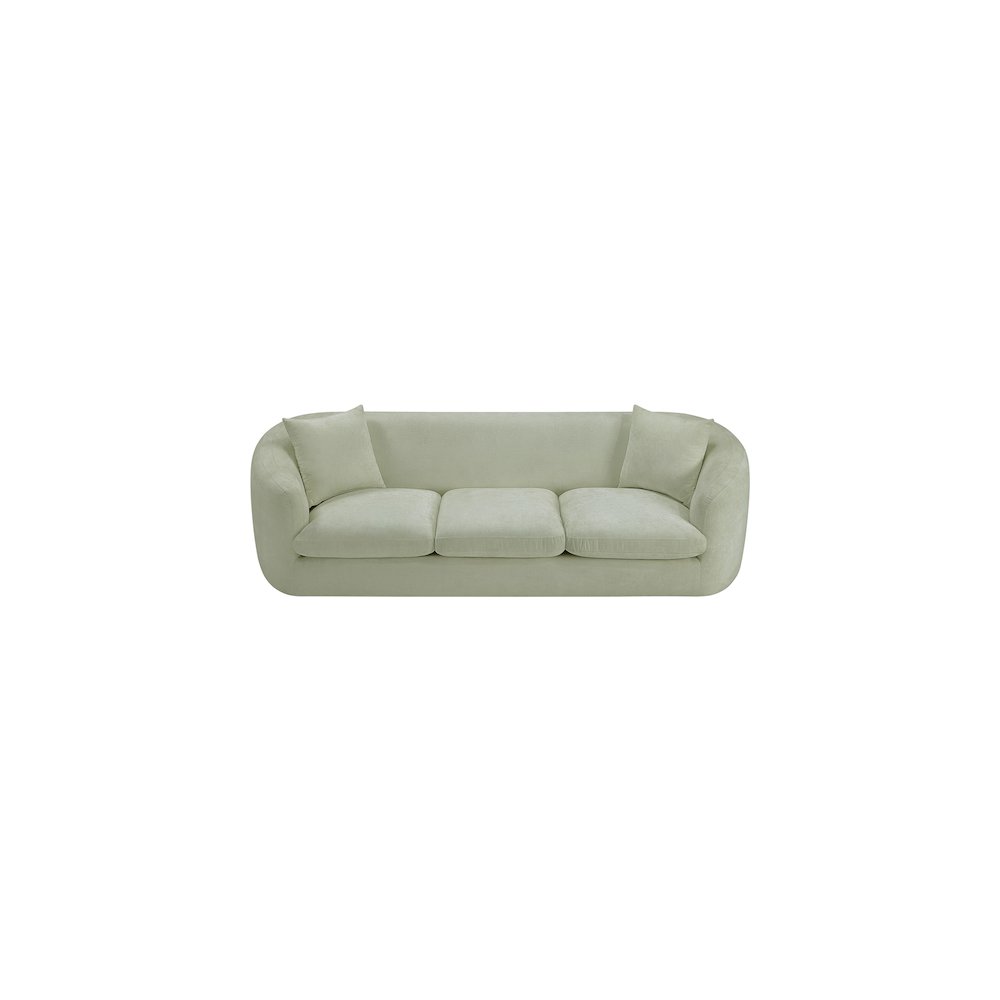 Penelope Mint Chenille Fabric Sofa. Picture 5