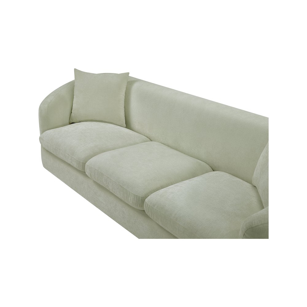 Penelope Mint Chenille Fabric Sofa. Picture 7