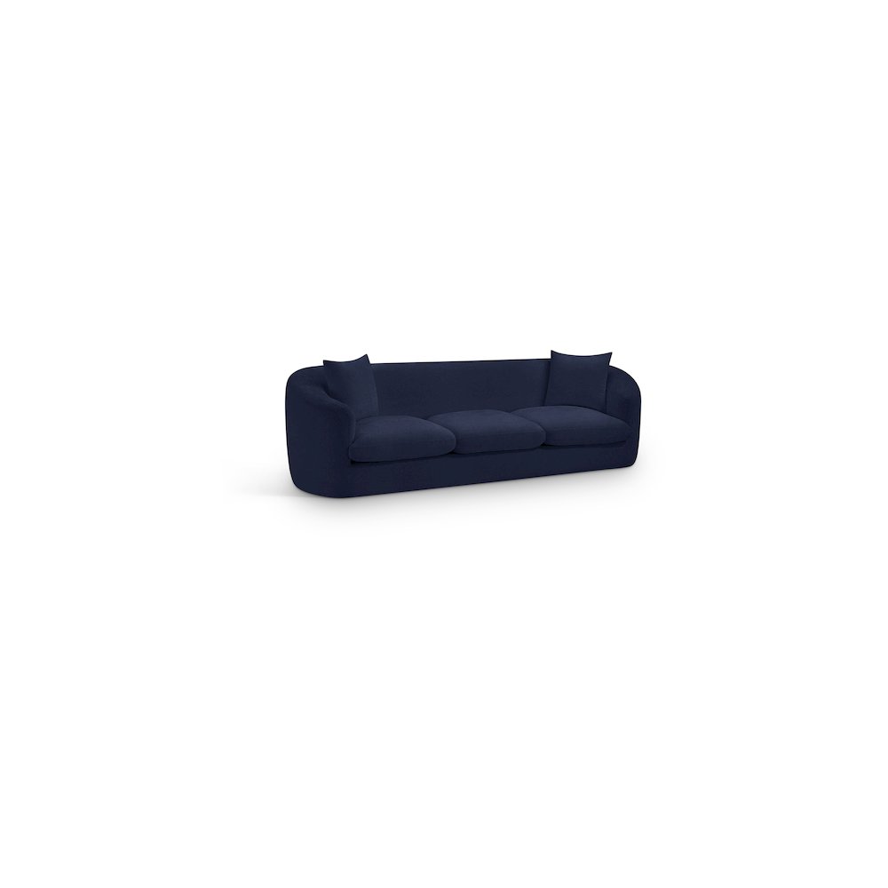 Penelope Navy Chenille Fabric Sofa. Picture 1