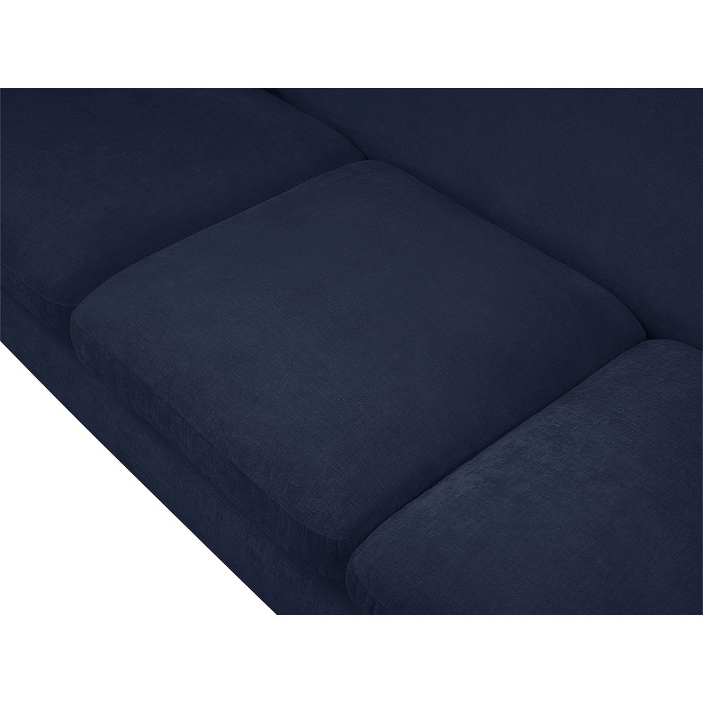 Penelope Navy Chenille Fabric Sofa. Picture 9