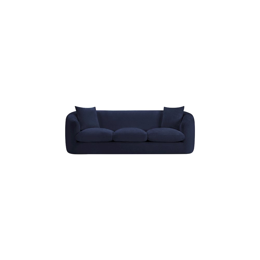 Penelope Navy Chenille Fabric Sofa. Picture 2