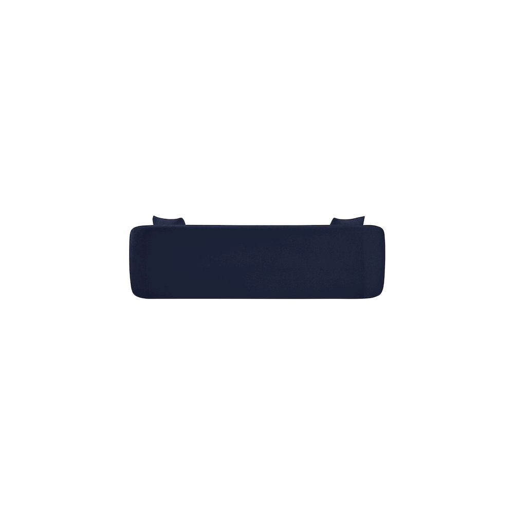 Penelope Navy Chenille Fabric Sofa. Picture 4