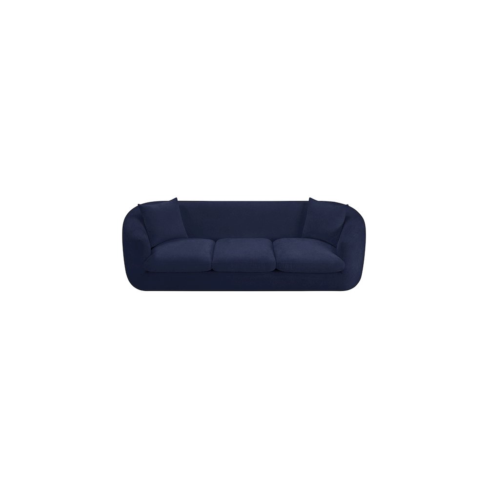Penelope Navy Chenille Fabric Sofa. Picture 5