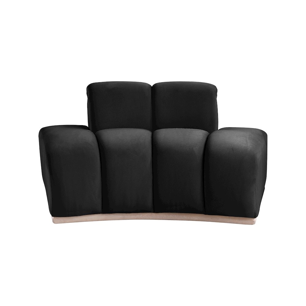Jace Black Velvet Chair. Picture 2