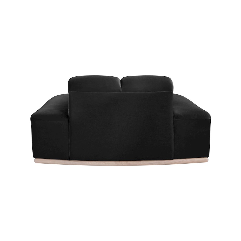Jace Black Velvet Chair. Picture 4