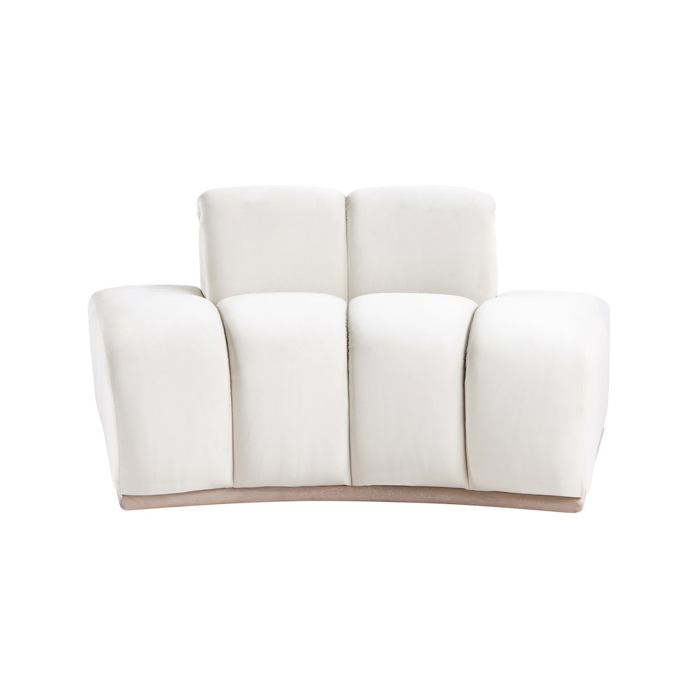 Jace Cream Velvet Chair. Picture 2