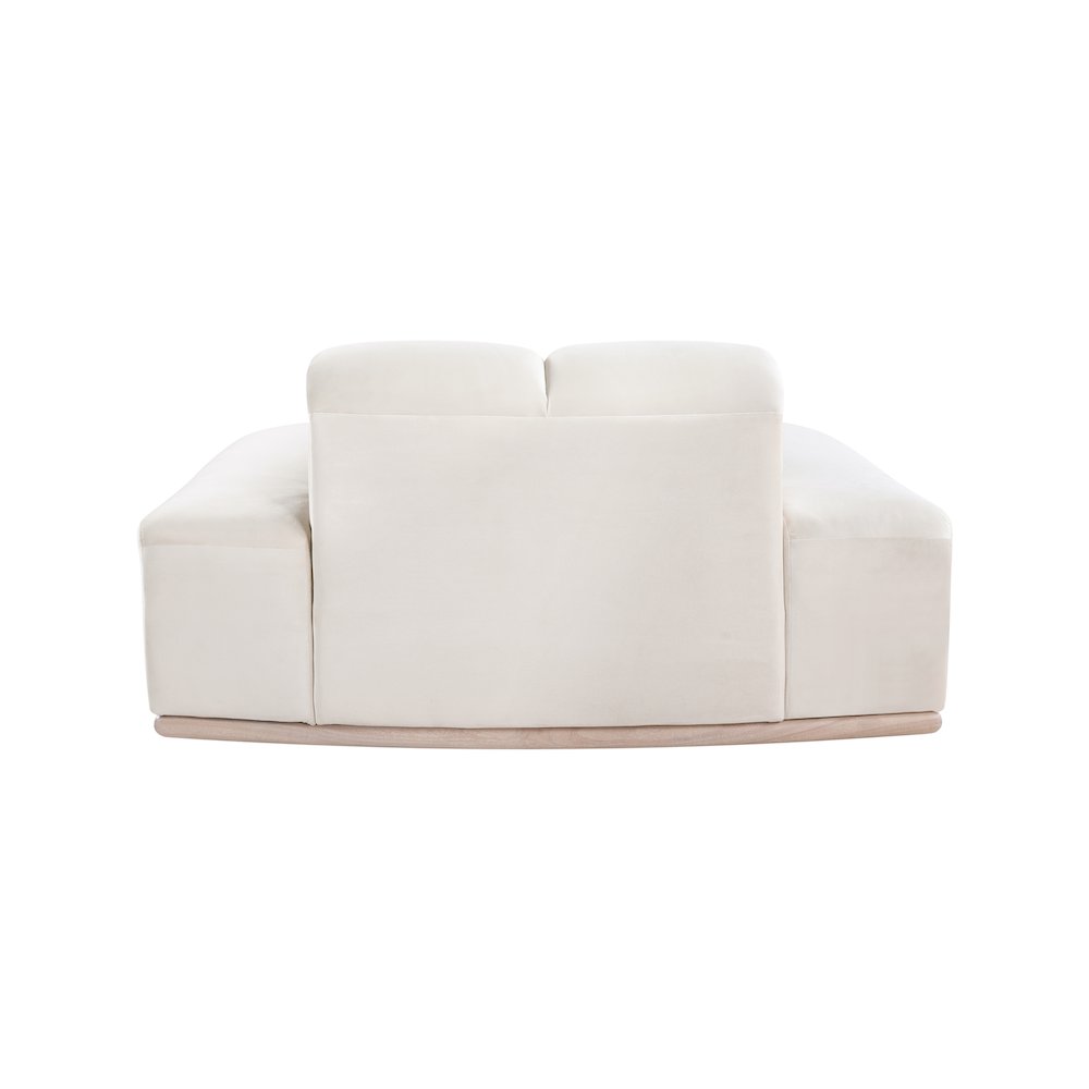 Jace Cream Velvet Chair. Picture 4