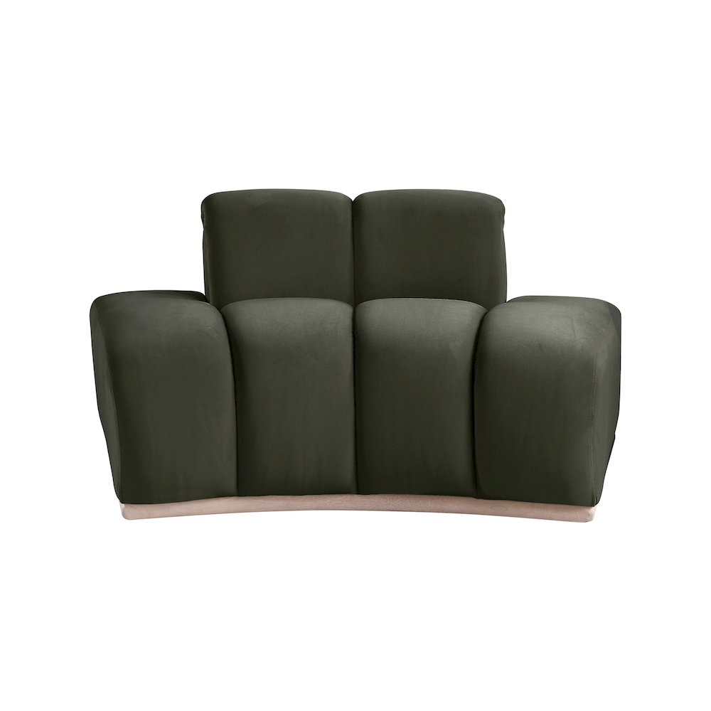 Jace Green Velvet Chair. Picture 2