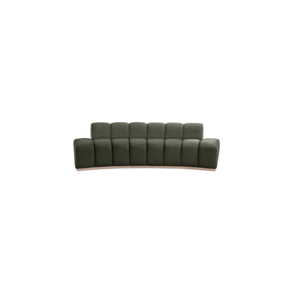 Jace Green Velvet Sofa. Picture 2