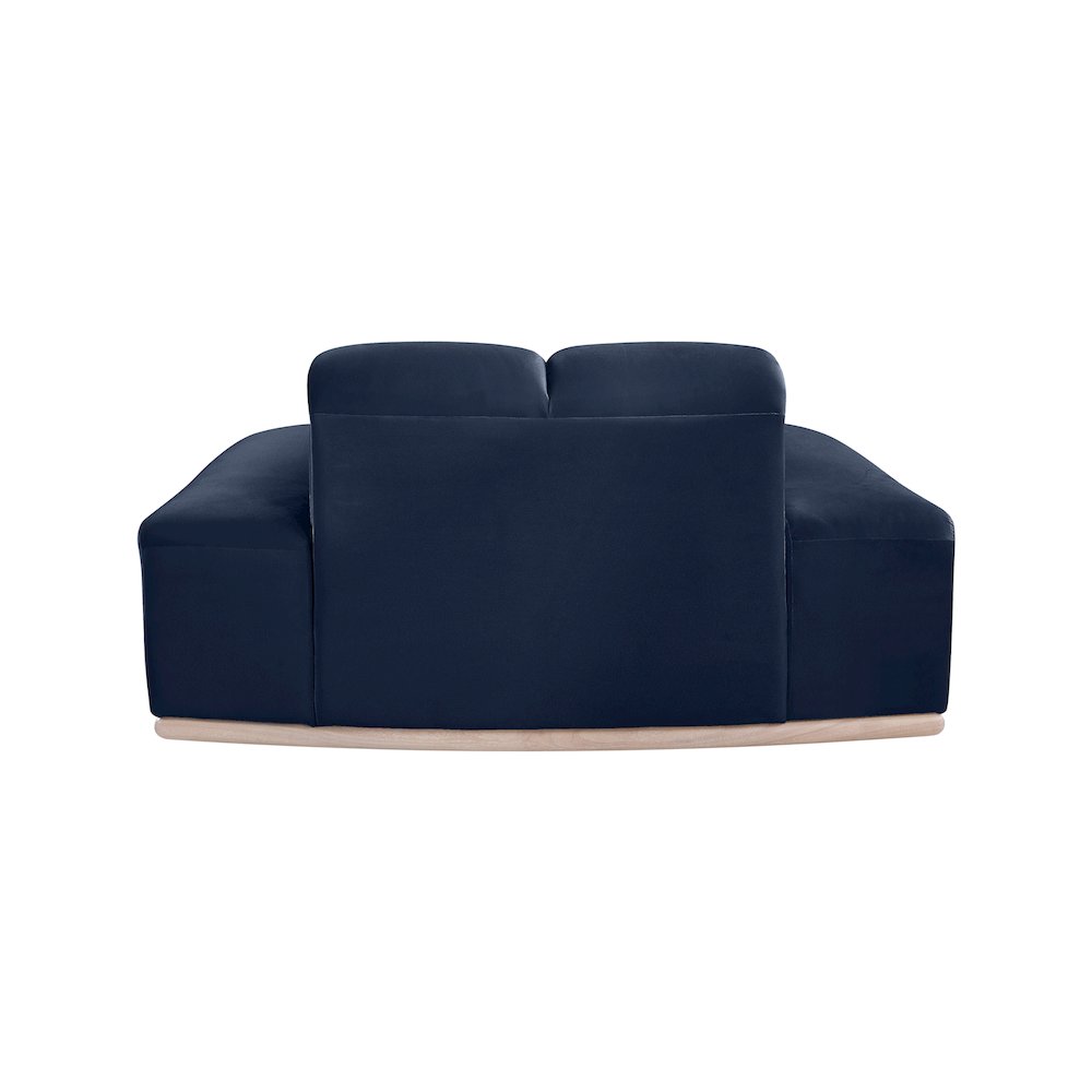 Jace Navy Velvet Chair. Picture 4