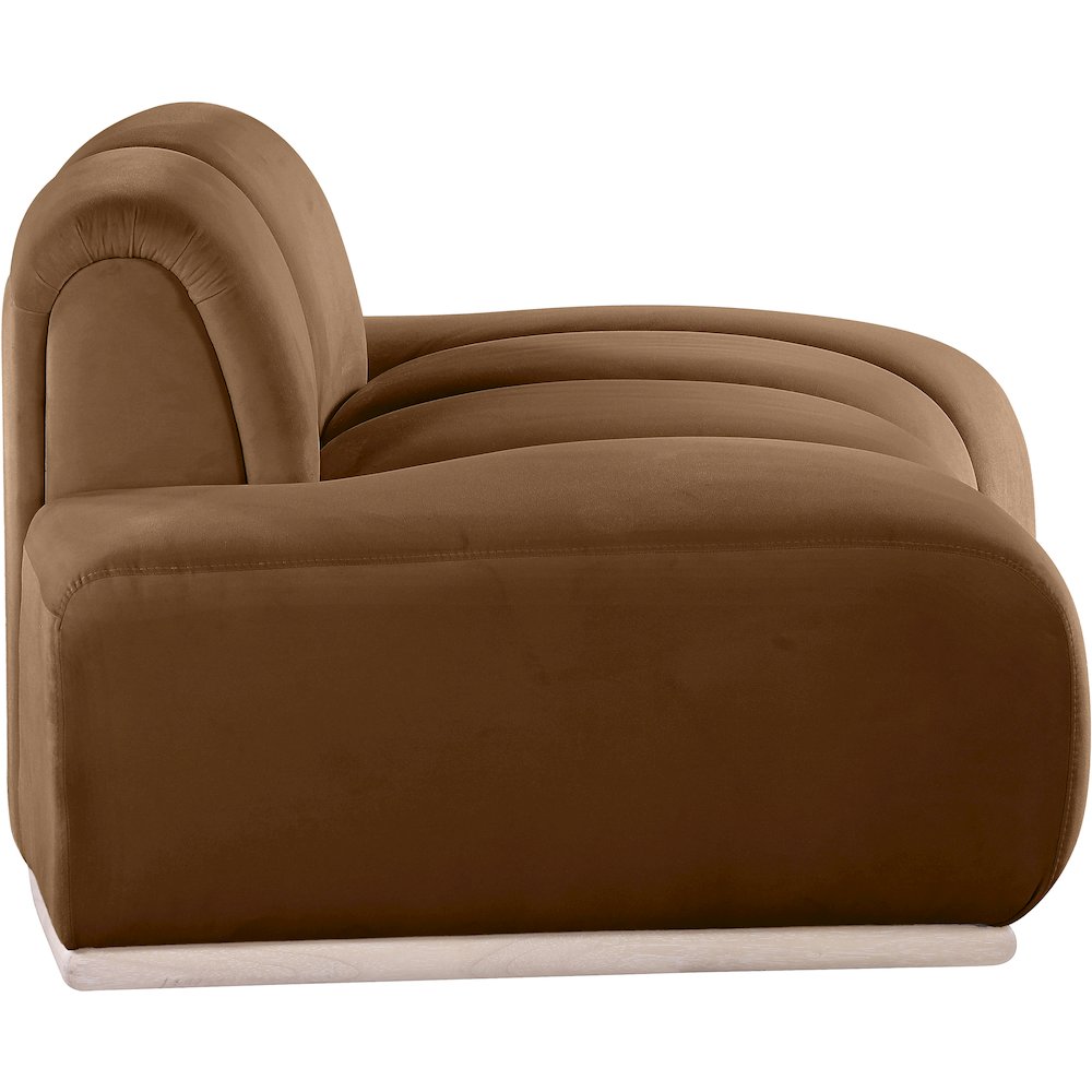 Jace Saddle Velvet Chair. Picture 3