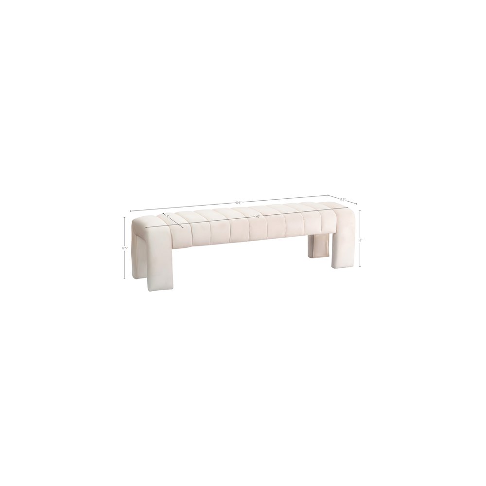 Andaz Cream Bench. Picture 6