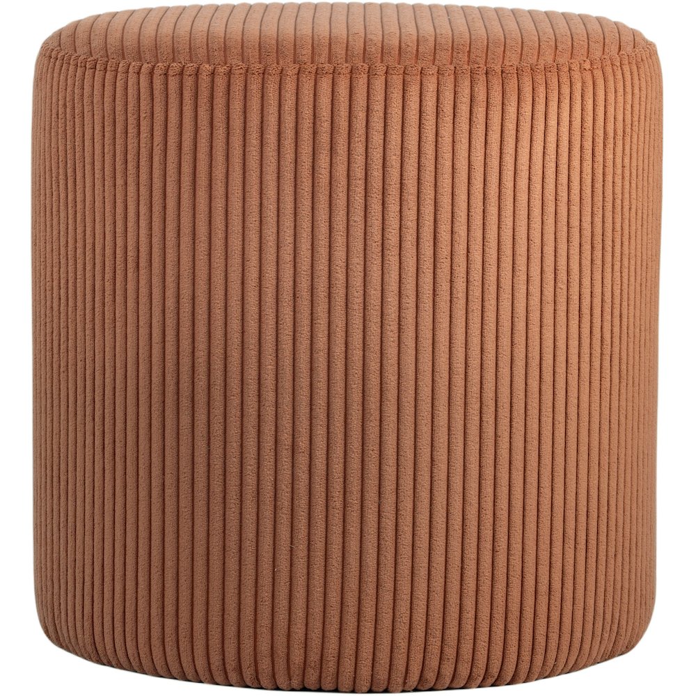 Roy Cognac Microsuede Fabric Ottoman/Stool. Picture 3