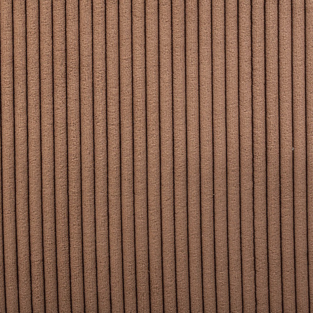 Roy Brown Microsuede Fabric Ottoman/Stool. Picture 5